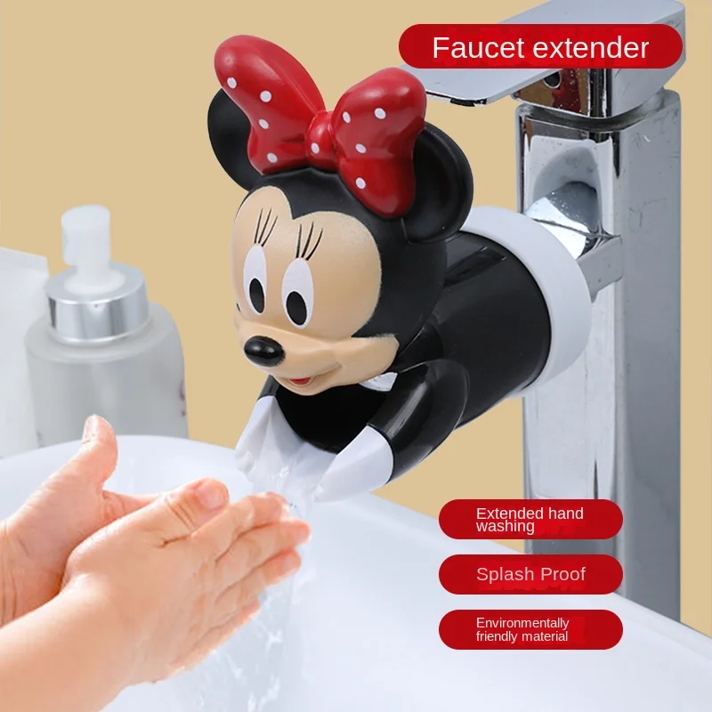 Silicone Tap Washer - Disney-シリコン蛇口エクステンダー,ミッキー,ミニー,ミッキー,ステッチ,漫画の節約,手洗いツール,子供向けギフト