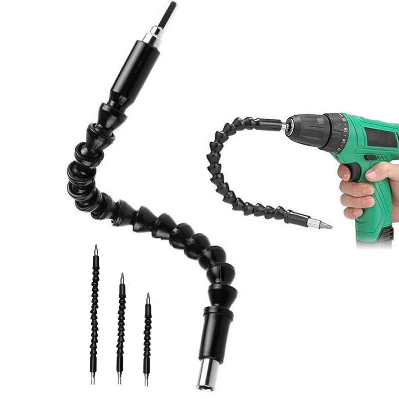 Drain Snake Flexible - 電気ドリルドライバービット多機能ユニバーサルスネークフレキシブルホースカルダンシャフト接続ソフト延長ロッドリンク