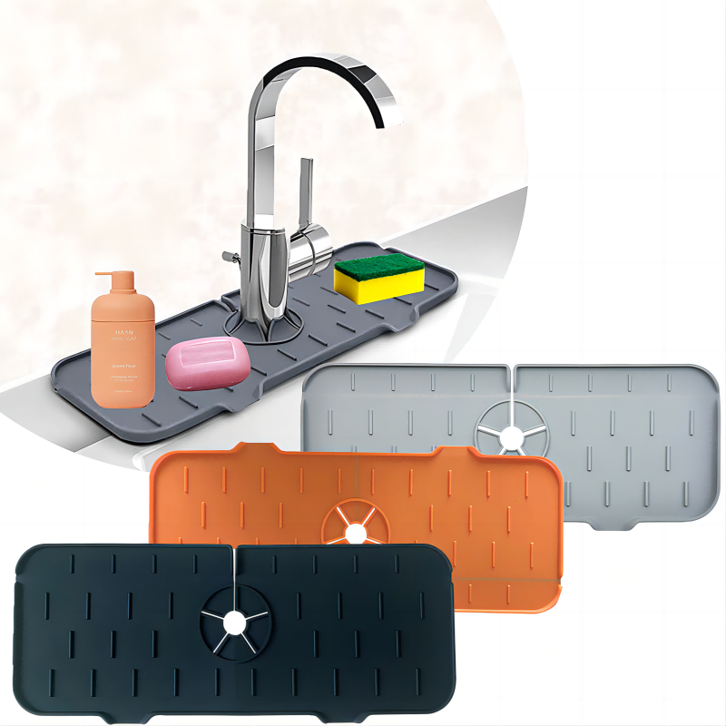 Silicone Tap Washer - キッチン用品 シリコン製蛇口吸水パッド シンクスプラッシュキャッチャー カウンタートップ保護マット 浴室排水口マット アクセサリー