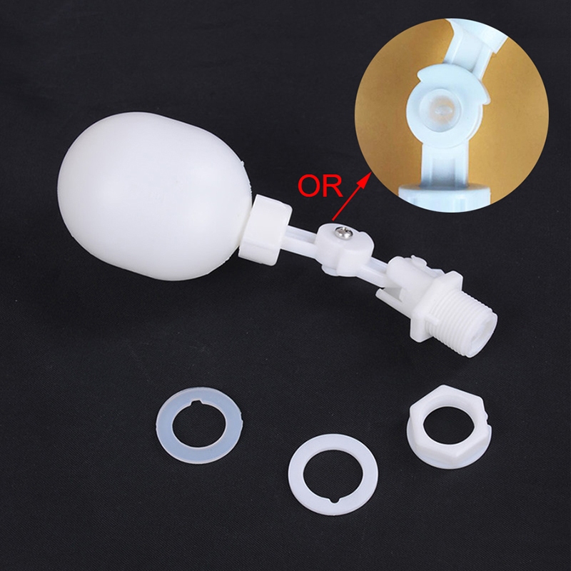 Float Ball Valve - 新しい 1 個のプラスチックフロートバルブボール調整可能な水族館水塔制御スイッチ
