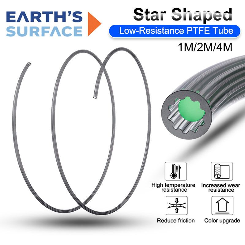Ptfe Tape Thread - 星型低抵抗高温PTFEチューブ4mm外径フィラメントガイドチューブ（Bambu Lab、Creality、Voron、Anycubic 3Dプリンター部品用）