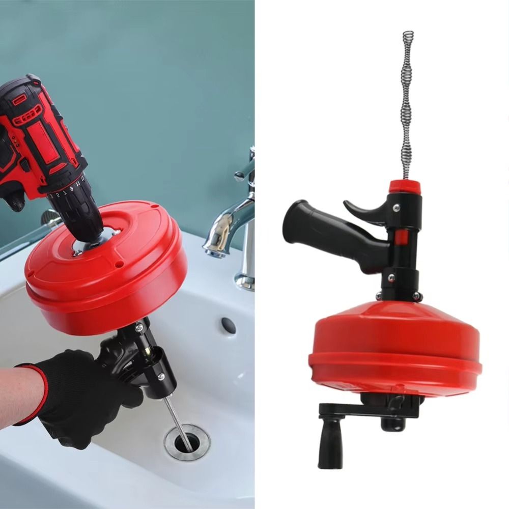 Drain Snake Flexible - プロ仕様の排水管清掃用オーガー、フレキシブルな手動/電動パイプ浚渫機、迅速に5-10mの長さに対応