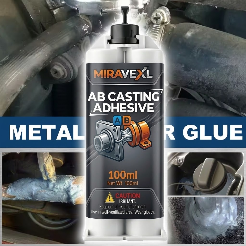 Solvent Weld Cement - ヘビーデューティーメタルABキャスティング接着剤 | 高強度冷間溶接セメントフィラーペースト 金属・プラスチック・木材・石材・石膏用 100ml/50ml