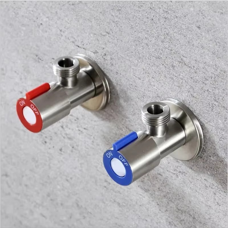 Toilet Fill Valve - 1pc 三角バルブトイレ止水バルブ給湯器バルブステンレス鋼浴室キッチンバルコニートイレアクセサリー