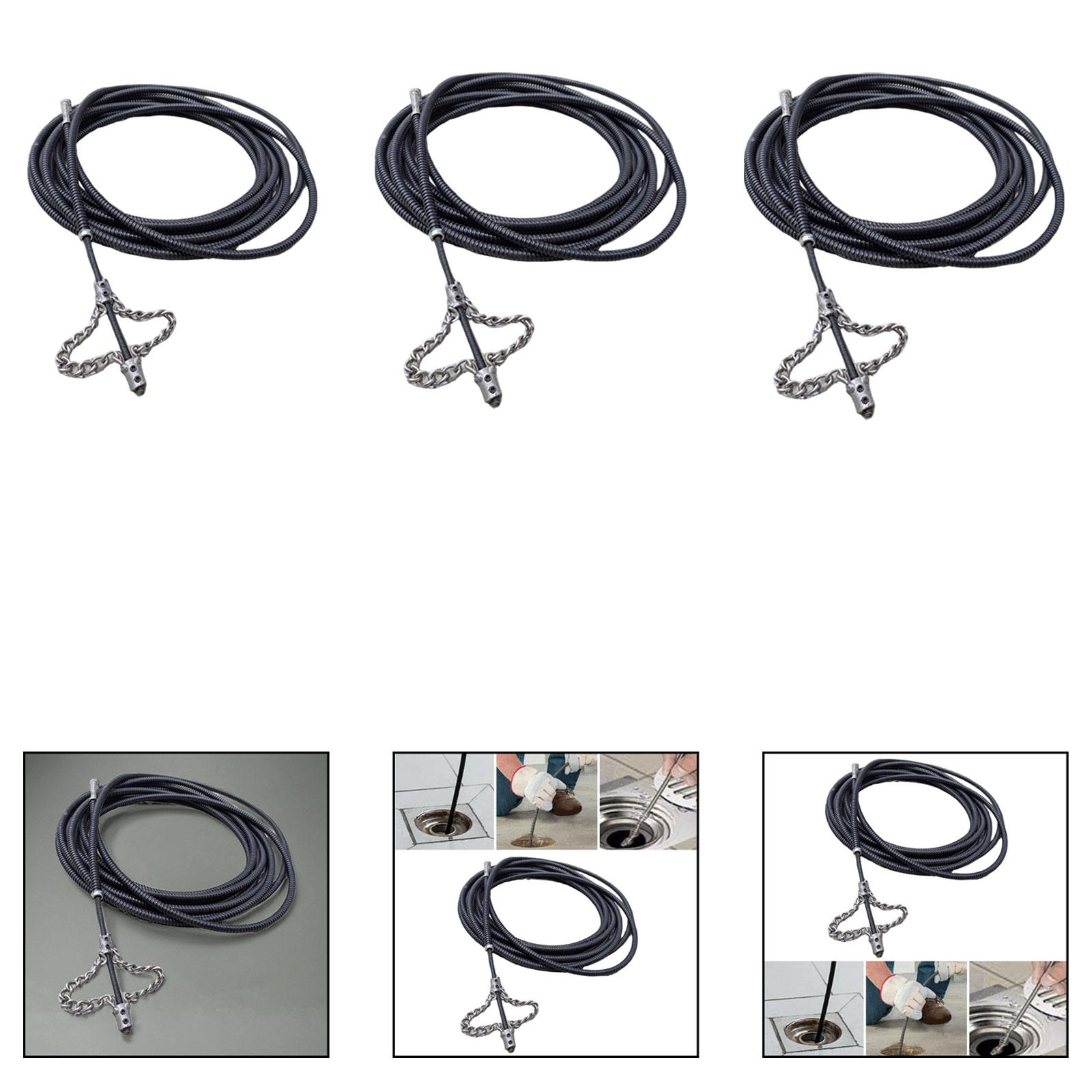 Drain Snake Flexible - 配管用スネーク、金属製排水管クリーナー、フレキシブル詰まり除去剤、キッチン、バスルーム、シャワー用ハンドオーガー