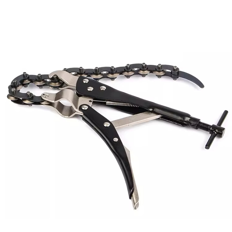 Pipe Cutter Ratchet - チェーンリンクパイプカッター PVC/スチール/銅管切断工具 90MM 手動切断 ガルバリウム鋼管用 ラチェット機構付き