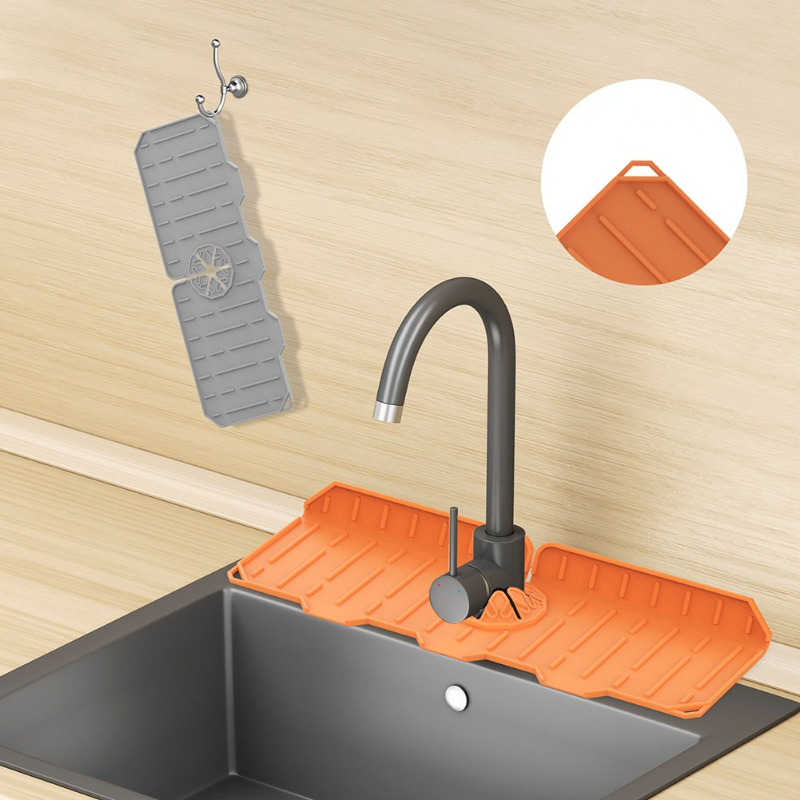 Silicone Tap Washer - シリコンキッチン蛇口マット,スポンジ,折りたたみ式シンクマット,バスルームとキッチンの保護