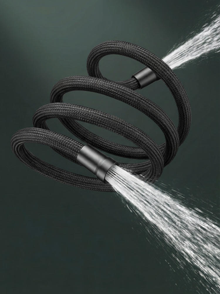 Flexible Hose Braided - 1.5/2 メートルナイロンロープ編組シャワーパイプ 4 点ユニバーサル水道管温冷シャワーヘッド防爆接続パイプ