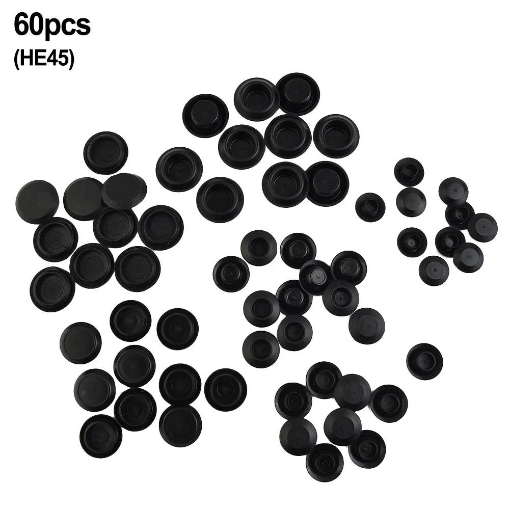 Plastic Pipe Clip - プラスチック製の穴の開いたボディシートの品揃え,金属製の穴付きカバー,ネジ付きカバー,60個
