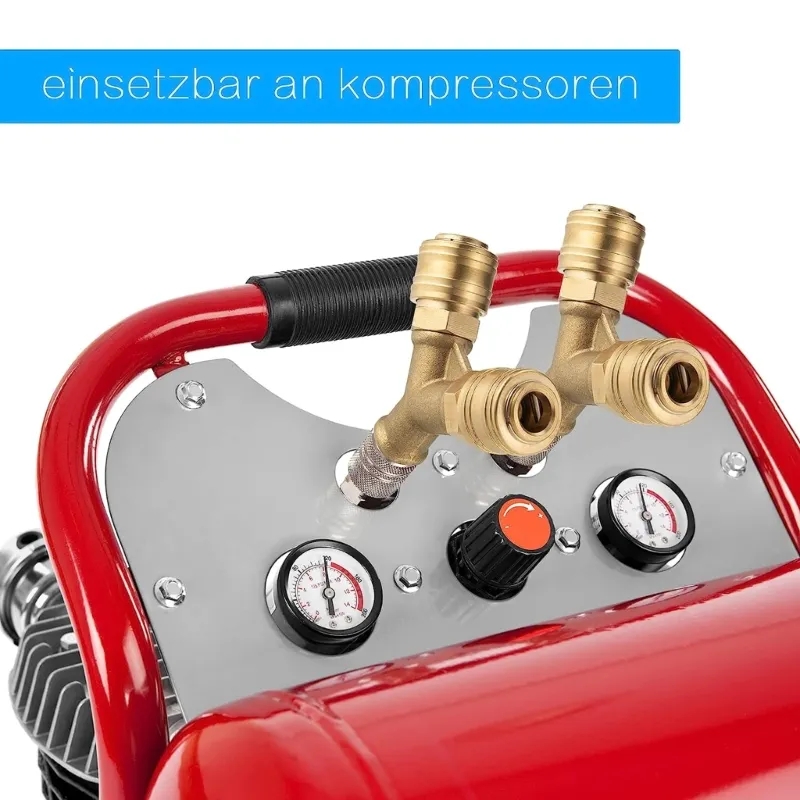 アップグレードされた圧縮空気分配器 2 ウェイ 2 カップリ - Compression Fitting Brass のレビューと価格