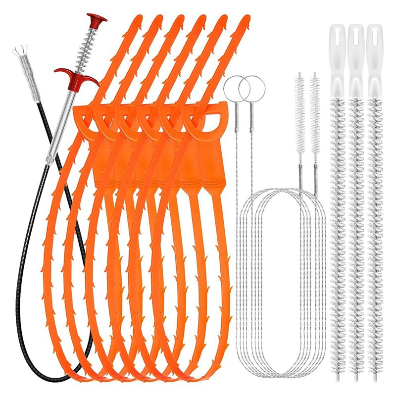 ABNL 浴槽、トイレ、キッチンシンク用下水道毛髪除去ツール - Drain Snake Flexible のレビューと価格
