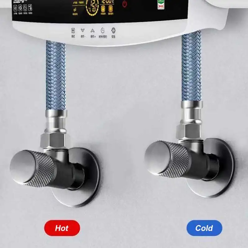 B 4 ポイント蛇口入口バルブ G1/2 真鍮三角バルブヒー - Toilet Fill Valve のレビューと価格