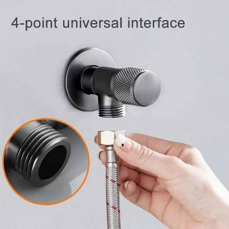 B 4 ポイント蛇口入口バルブ G1/2 真鍮三角バルブヒー - Toilet Fill Valve のレビューと価格