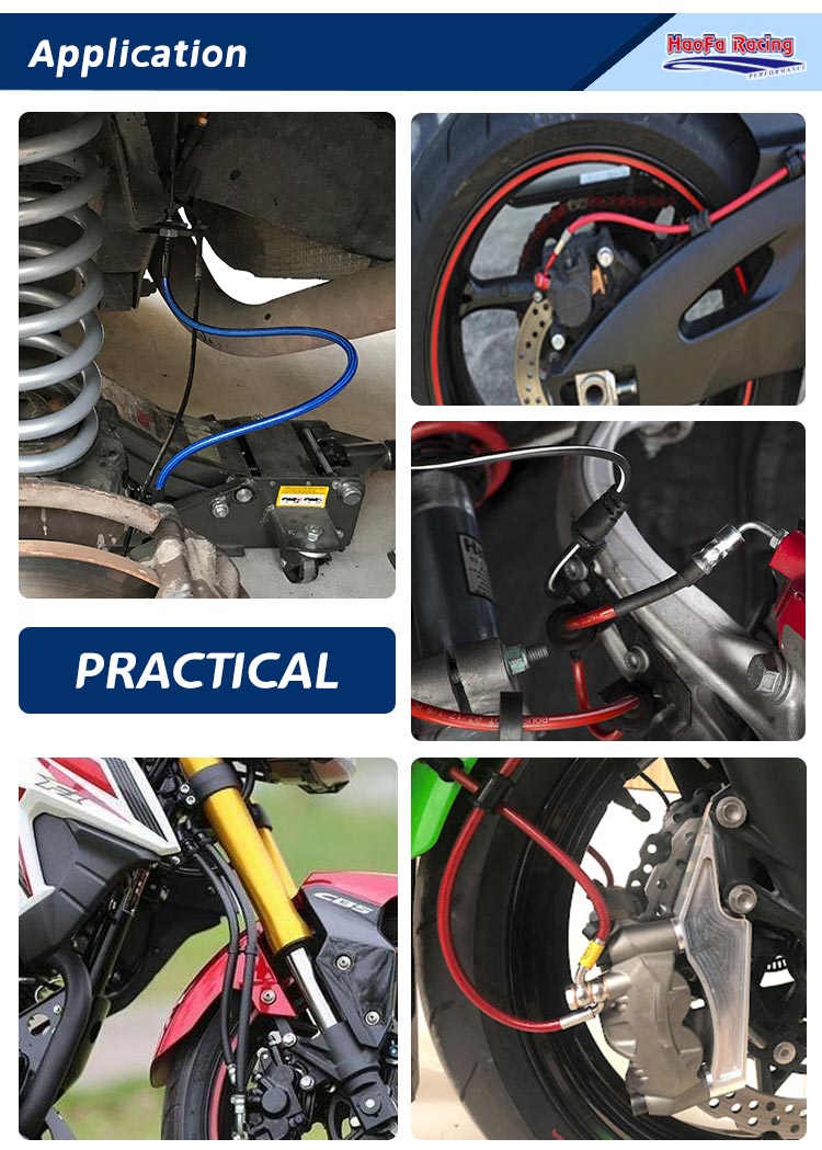 AN3 オートバイ PTFE ブレーキライン パイプ ホース - Flexible Hose Braided のレビューと価格