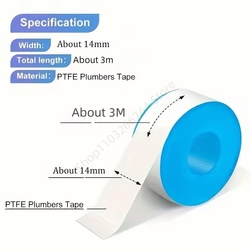 1/5/10 個 PTFE 水道管テープ オイルフリーシール - Ptfe Tape Thread のレビューと価格