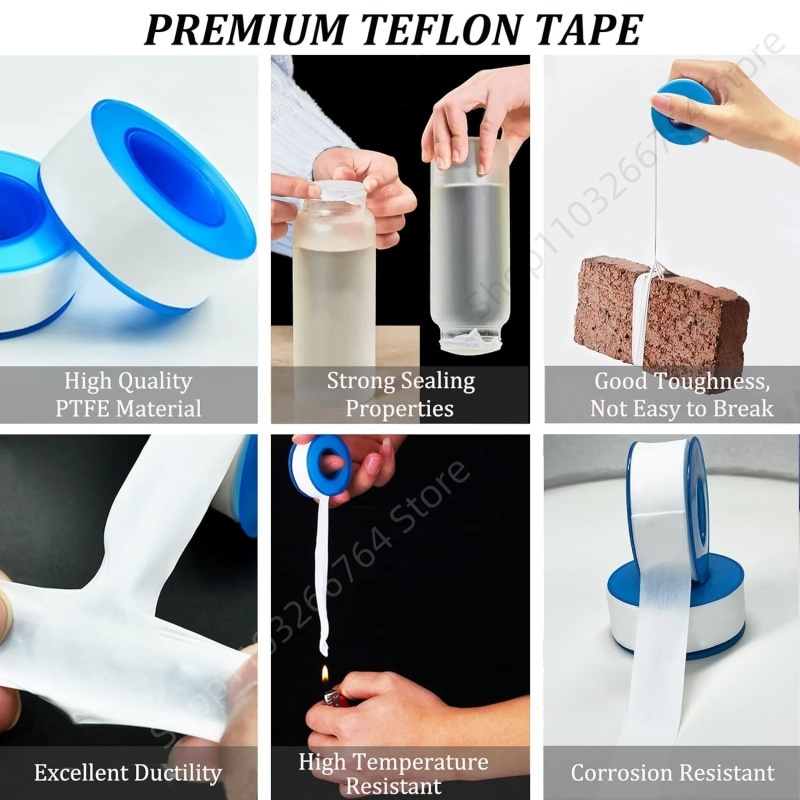 1/5/10 個 PTFE 水道管テープ オイルフリーシール - Ptfe Tape Thread のレビューと価格