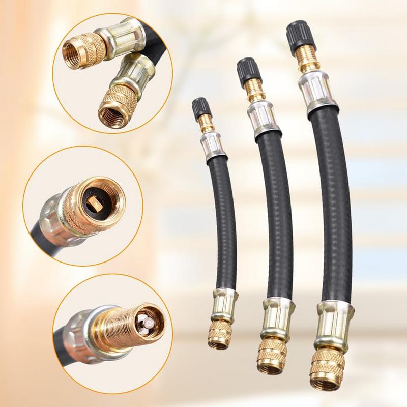 柔軟なゴムホースエアコンプレッサーアダプター車のタイヤバルブ - Flexible Hose Braided のレビューと価格