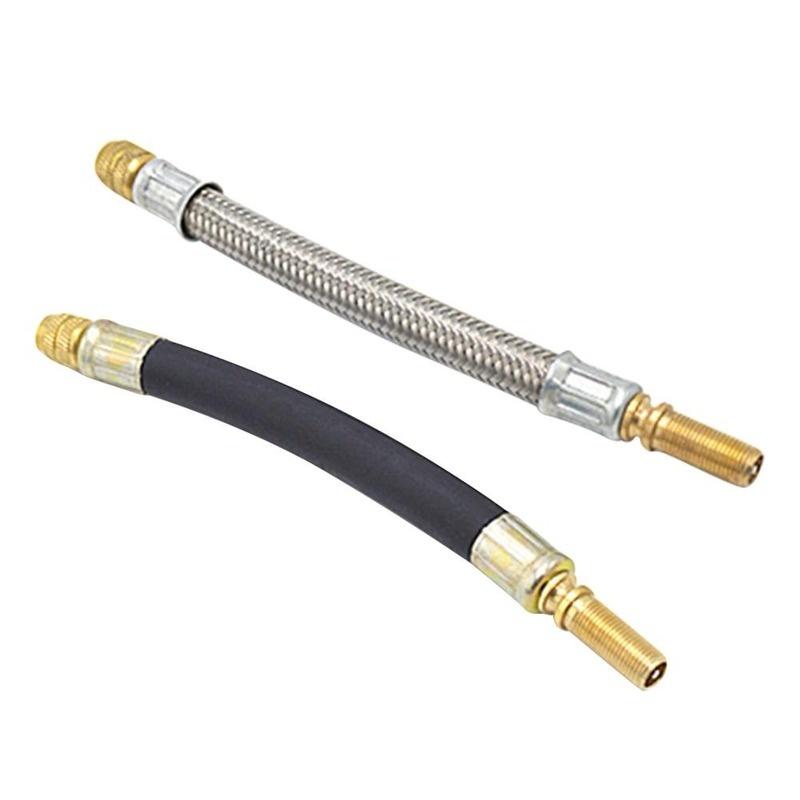 フレキシブルエクステンションタイヤバルブアダプター,ゴムノズ - Flexible Hose Braided のレビューと価格
