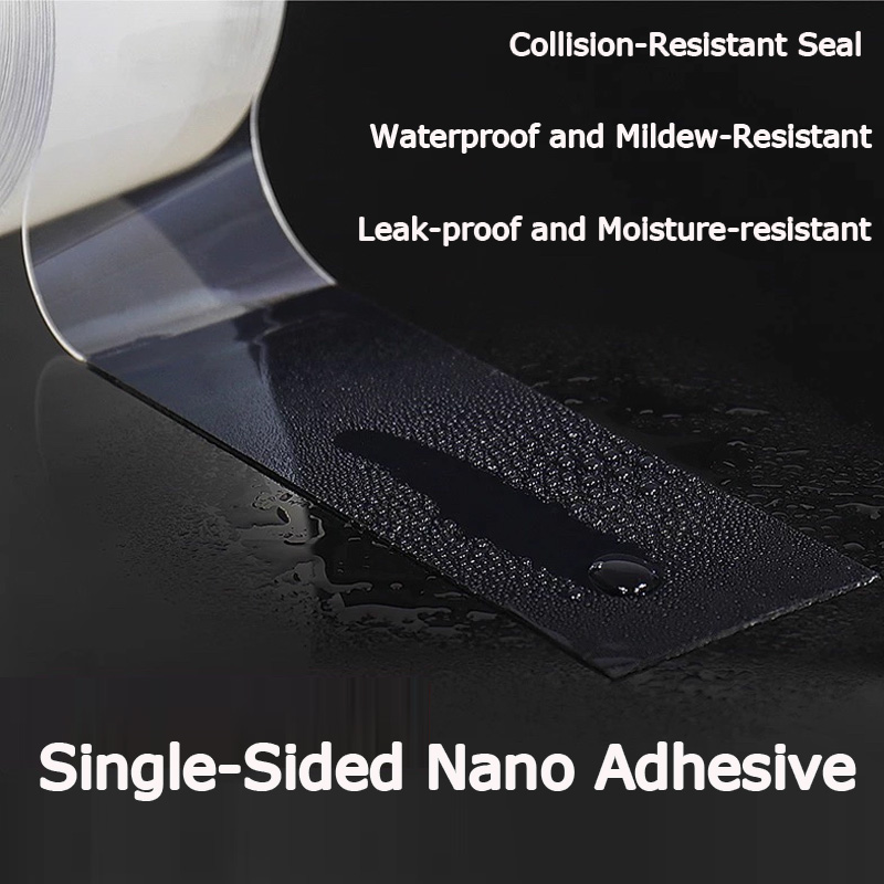 シリコン保護衝突防止ストリップ付き片面ナノ強力粘着テープ、幅 - Silicone Tap Washer のレビューと価格