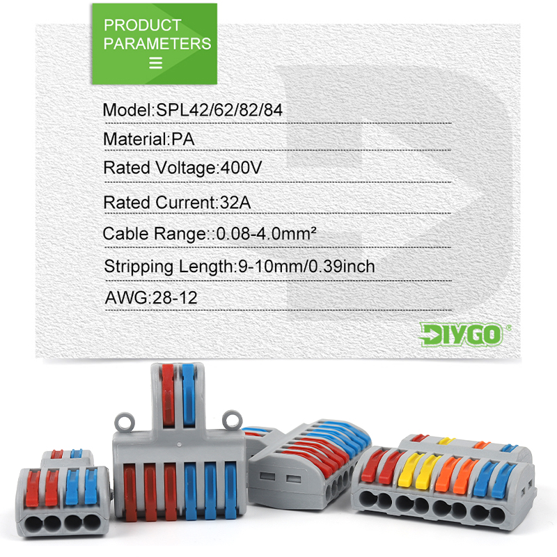 電線導体コネクタ、プッシュイン端子台、ユニバーサルケーブル接 - Push Fit Connector のレビューと価格