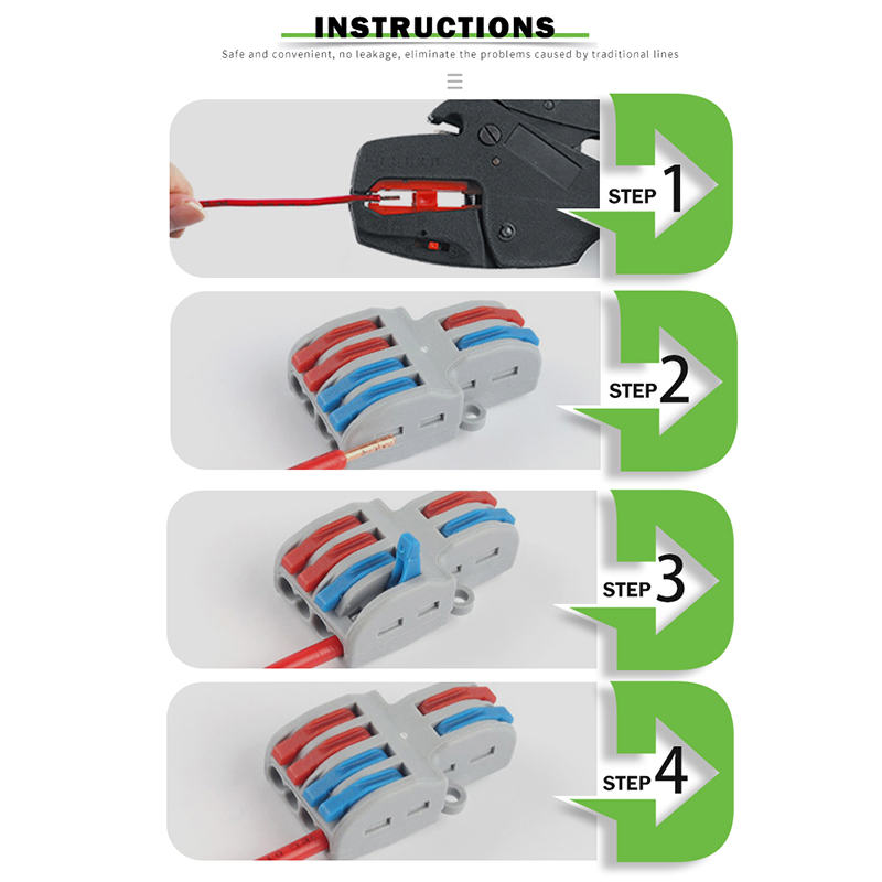 電線導体コネクタ、プッシュイン端子台、ユニバーサルケーブル接 - Push Fit Connector のレビューと価格