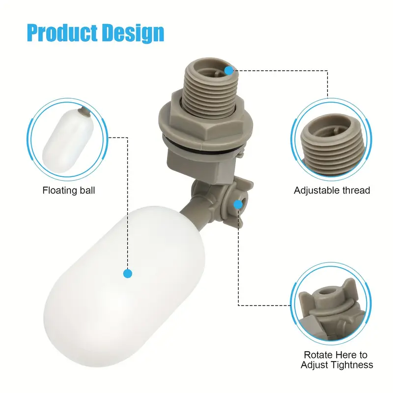 4 個農場牛プラスチック水フロートボールバルブシャットオフ  - Float Ball Valve のレビューと価格