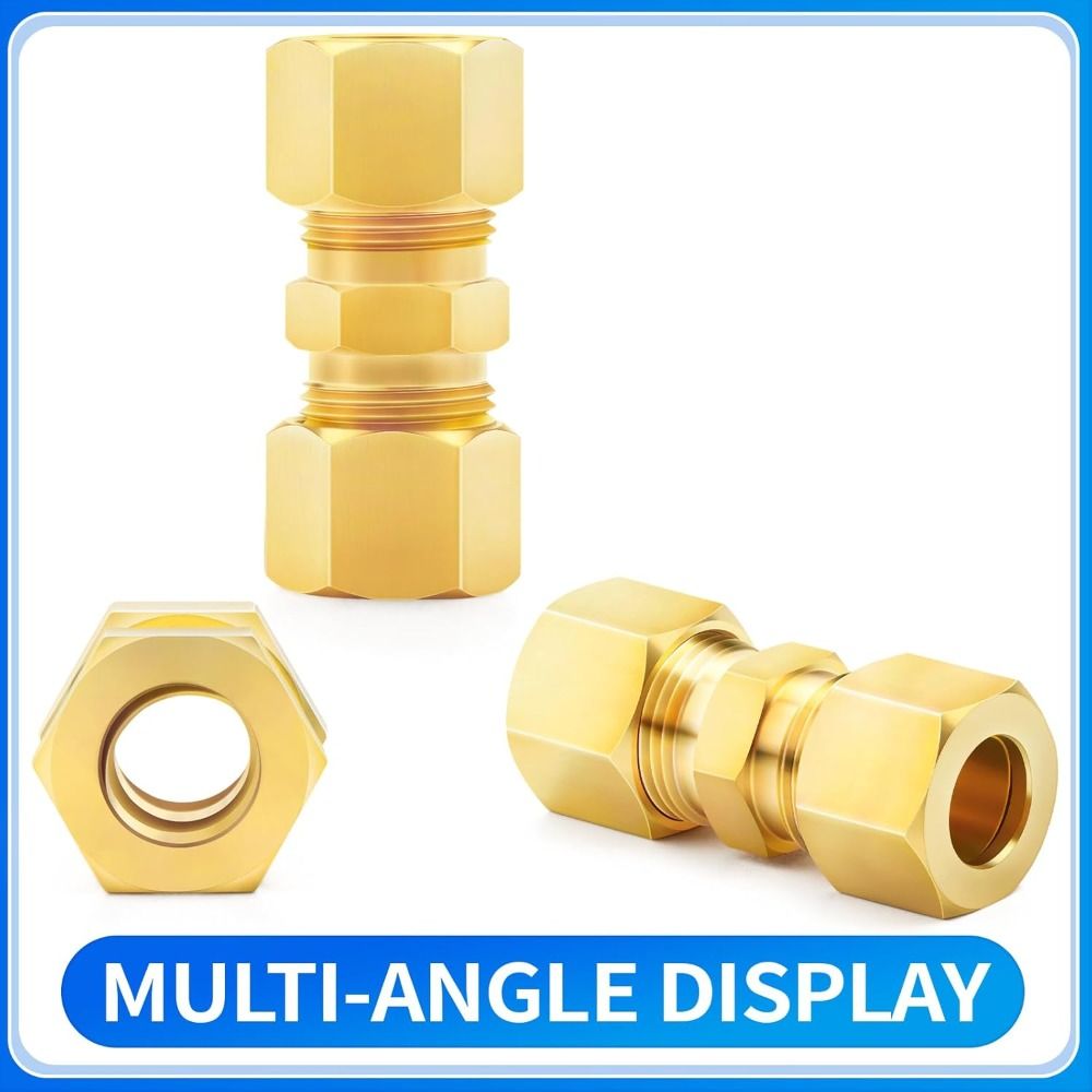 アダプター 真鍮製圧縮継手 ストレート マルチサイズ ストレ - Compression Fitting Brass のレビューと価格