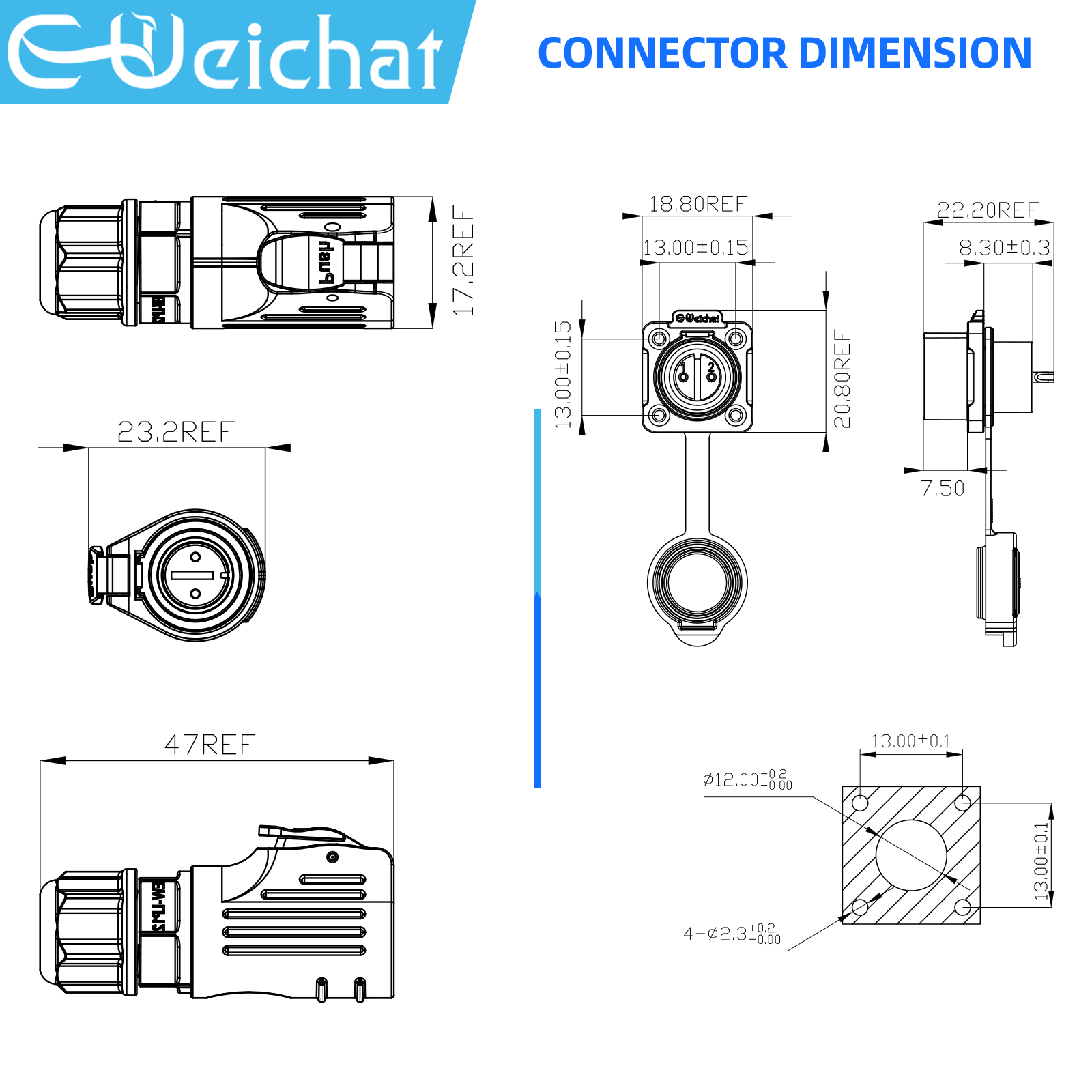 LP12 M12 IP68 防水屋外プラスチック電源プッシュ - Push Fit Connector のレビューと価格