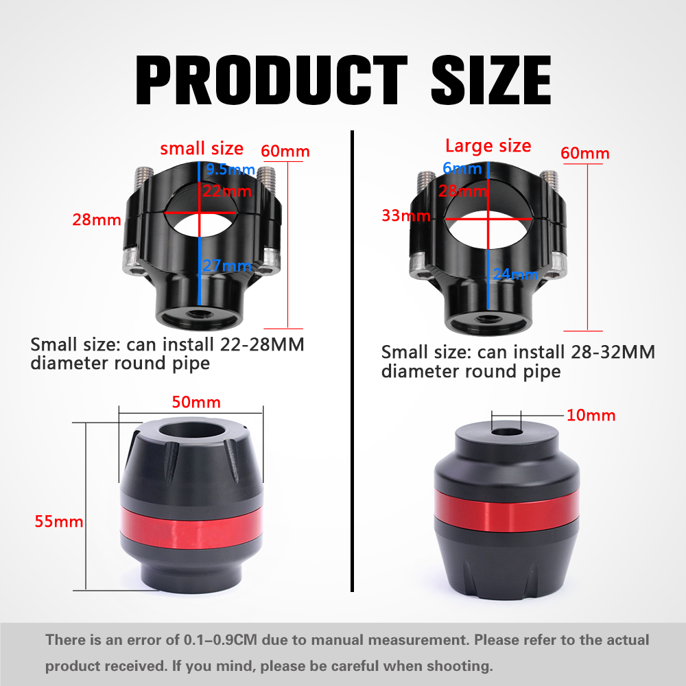 CNC ユニバーサルオートバイアクセサリー落下防止ボールフレ - Plastic Pipe Clip のレビューと価格