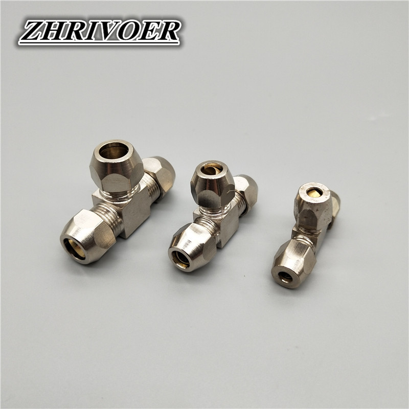 1個空気圧継手真鍮t型4 6 8 10 12 14 16ミリ - Compression Fitting Brass のレビューと価格